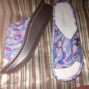 ❤️New ALEGRIA Op Art Sandals Shoes 38 8